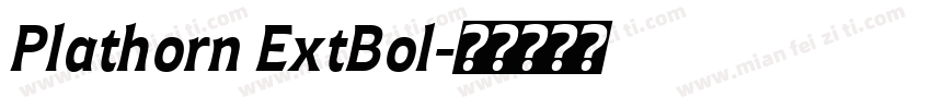 Plathorn ExtBol字体转换